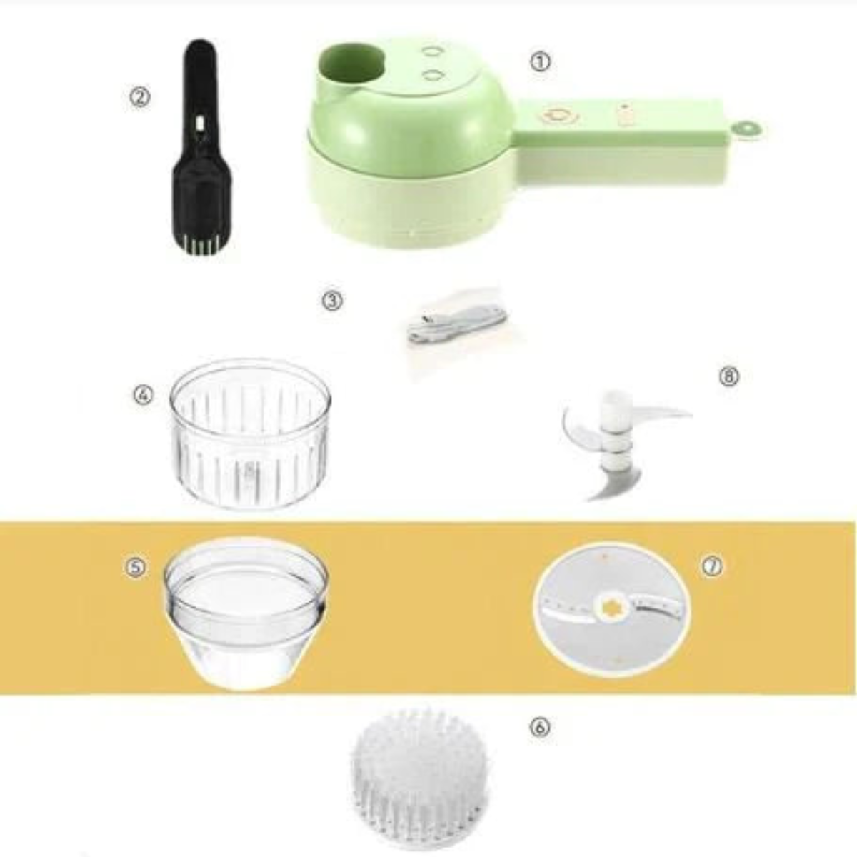 Hachoir Multifonctionnel 4 en 1 pour une Cuisine plus Facile