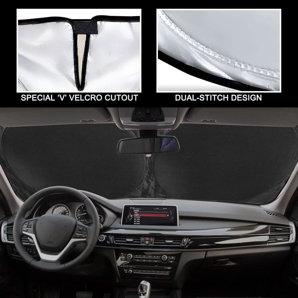 Pare-soleil voiture anti-chaleur sur mesure et efficace