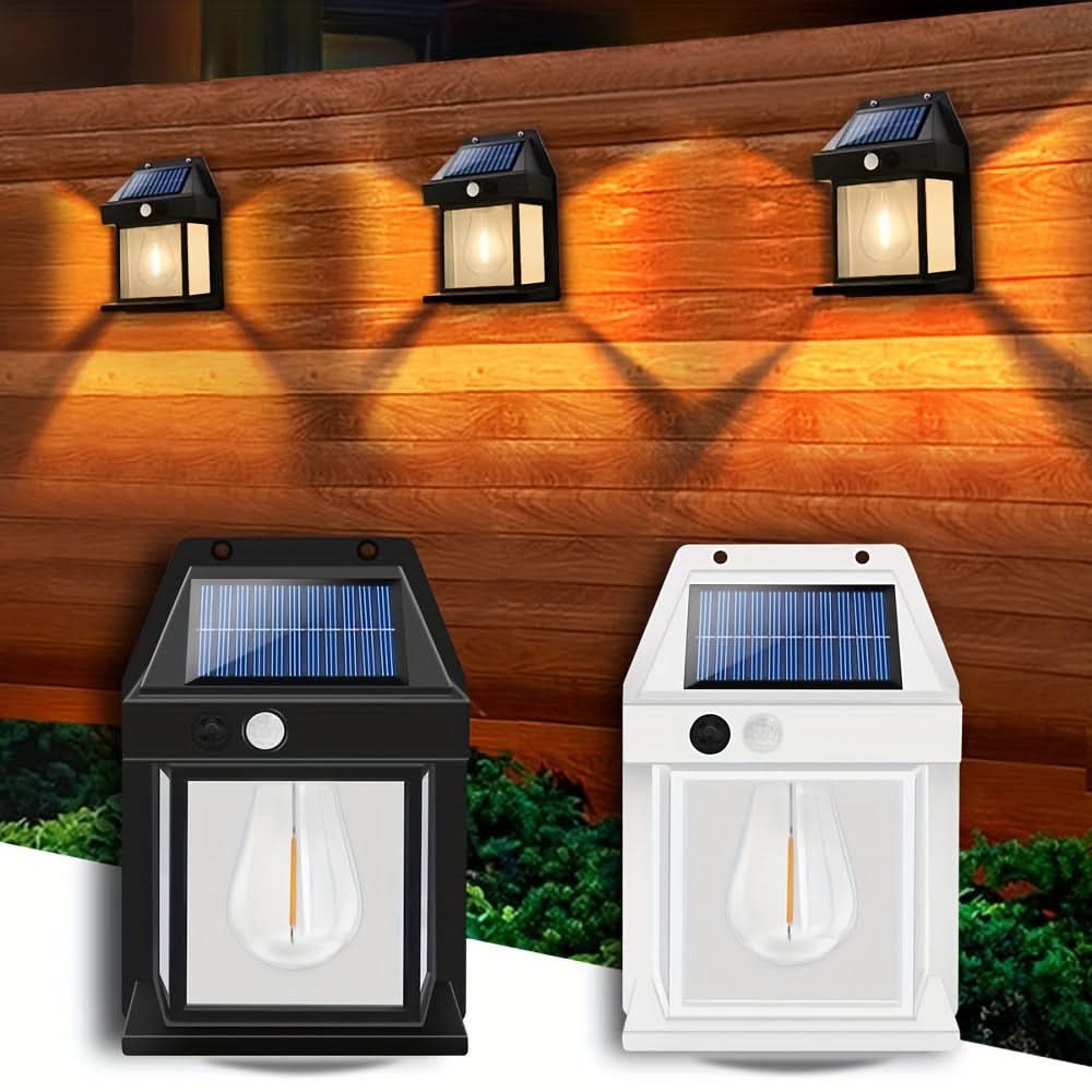 Lampe solaire étanche pour jardin, terrasse et extérieur