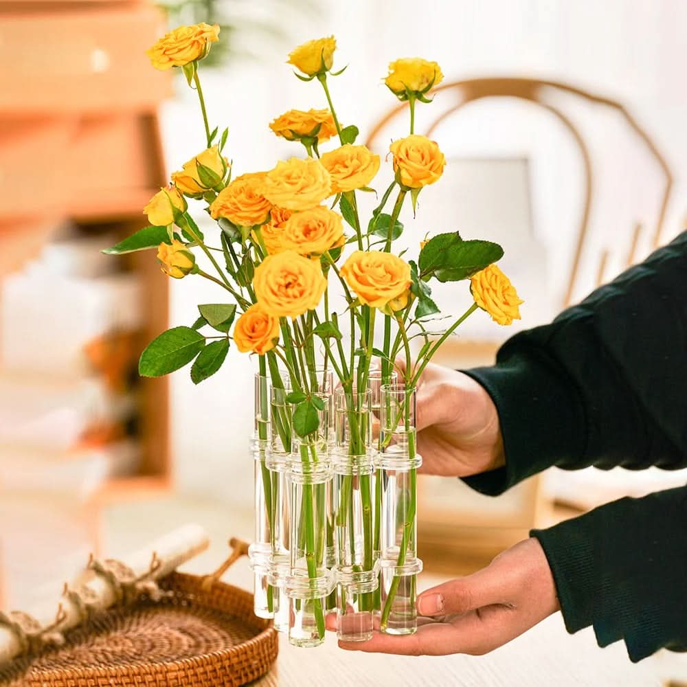 Vase modulaire élégant pour compositions florales créatives