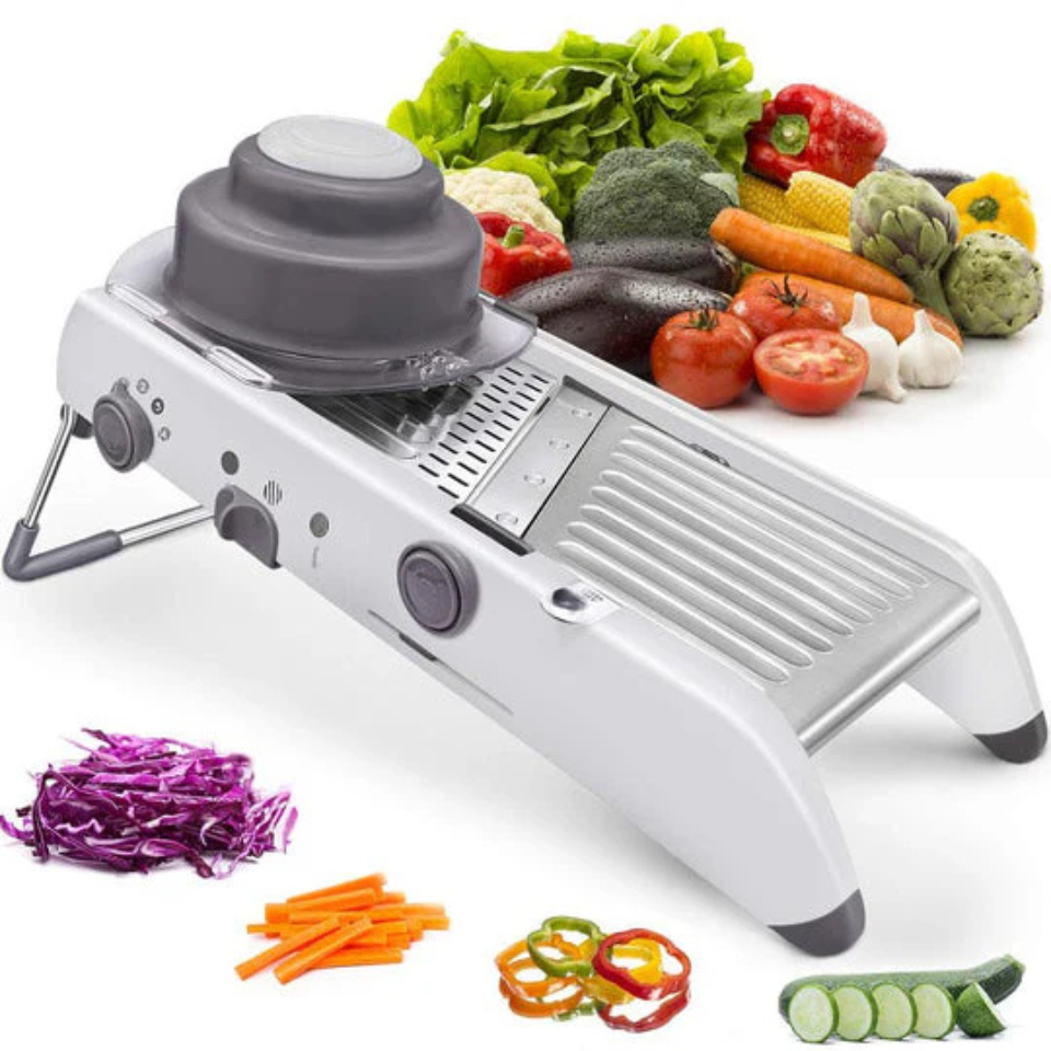 Mandoline réglable pour découpes rapides