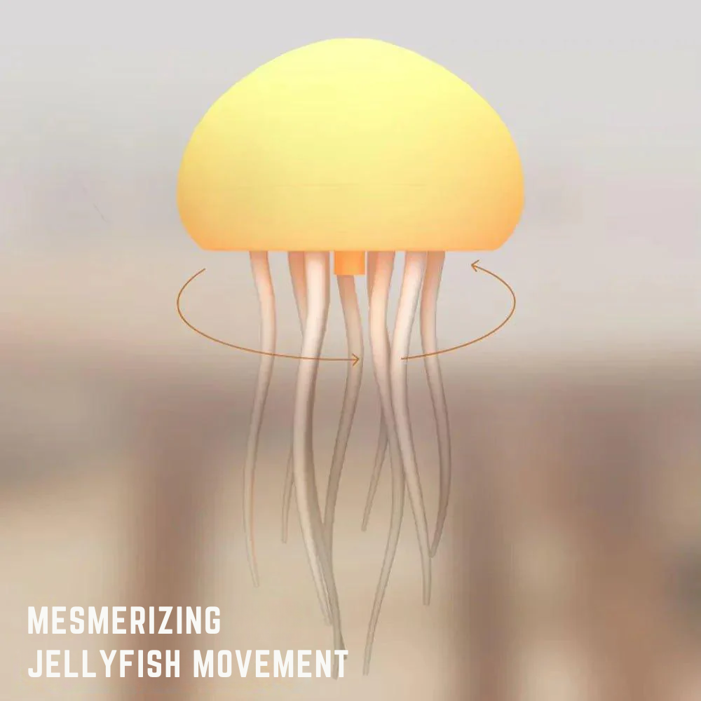 色が変わる心地よいクラゲのナイトライト 
