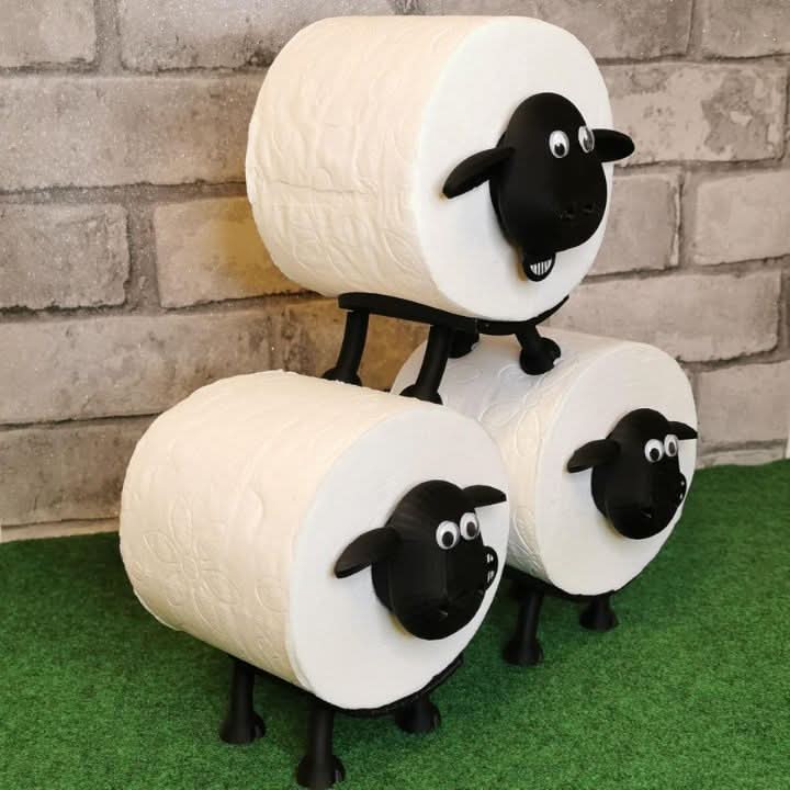 Toiletpapierhouder in de vorm van een schaap 