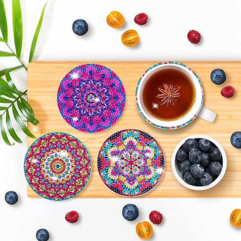 Set de Dessous de Verre DIY à Strass – Kit Créatif Original