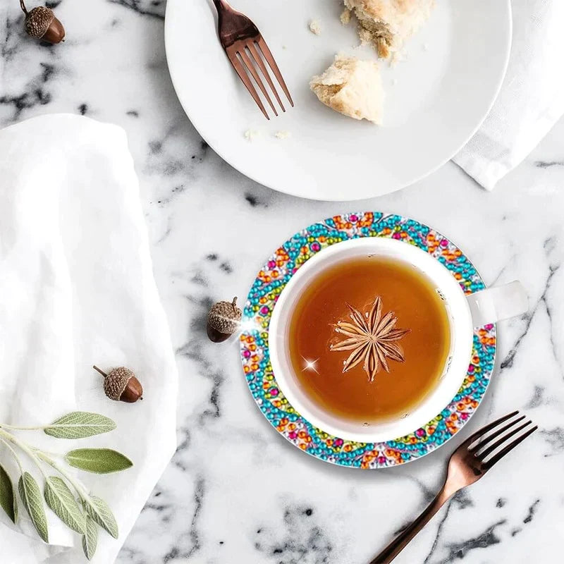 ストーン付きDIYコースターセット 