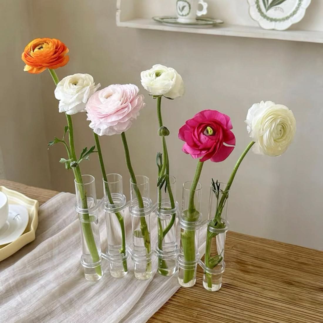Vase modulaire élégant pour compositions florales créatives