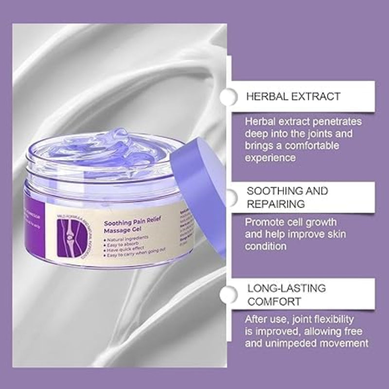 痛みと緊張を和らげるための自然な鎮静ジェル 