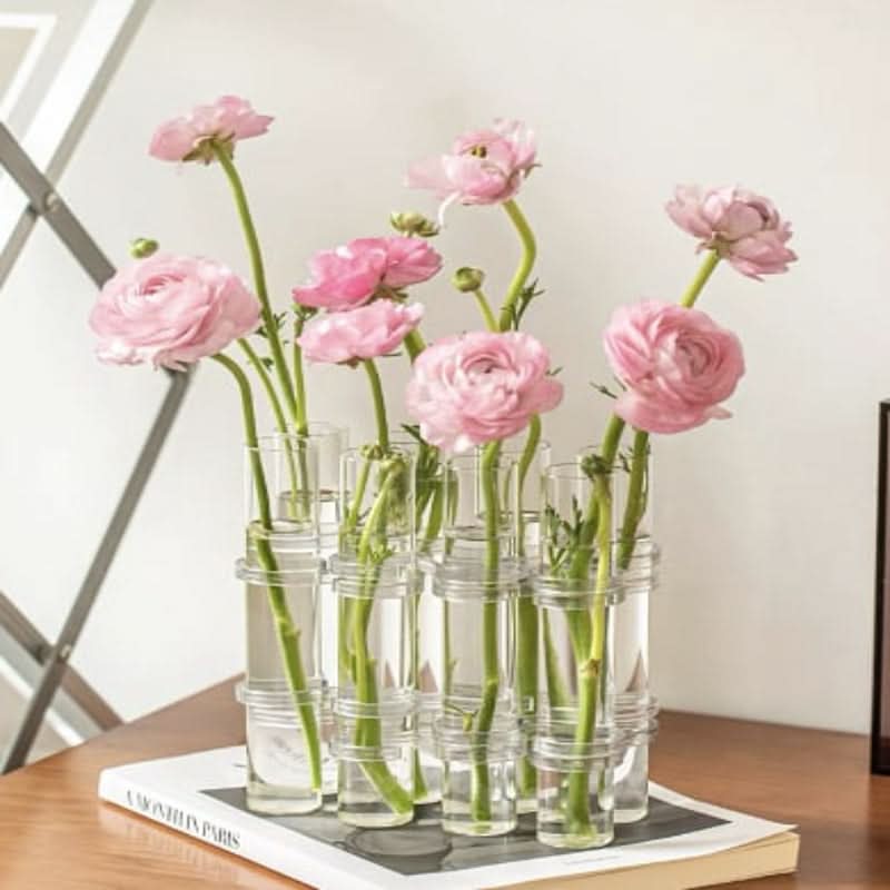 Vase modulaire élégant pour compositions florales créatives