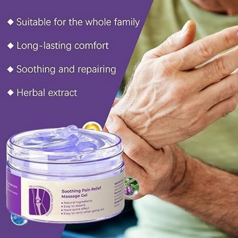 Gel calmante natural para aliviar dolores y tensiones 