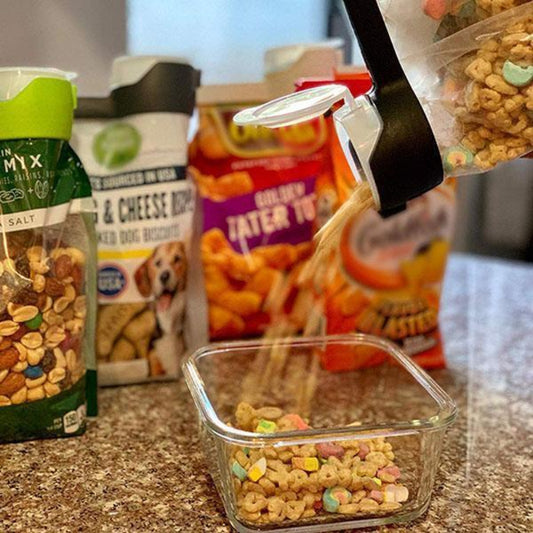 Hermetyczne korki z wylewką do woreczków 