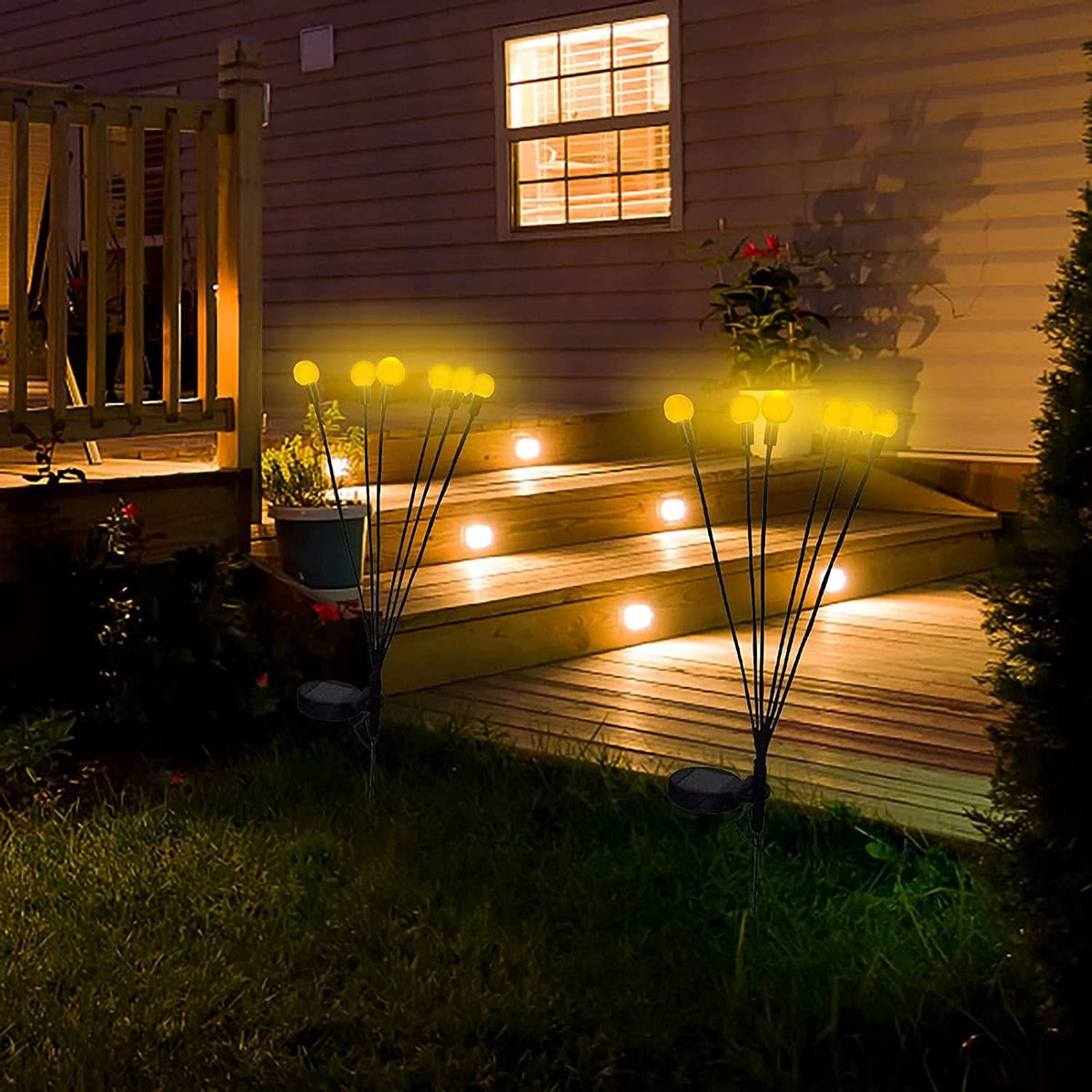 Lampes de jardin à lucioles pour une ambiance féerique