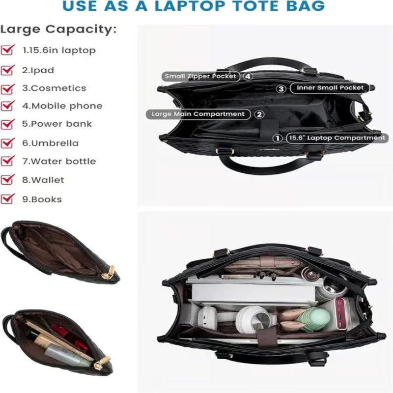 Elegante en functionele 3-in-1 werktas 