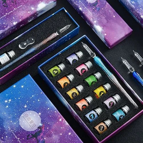 Skriv med eleganse takket være den glassdyppede pennen 