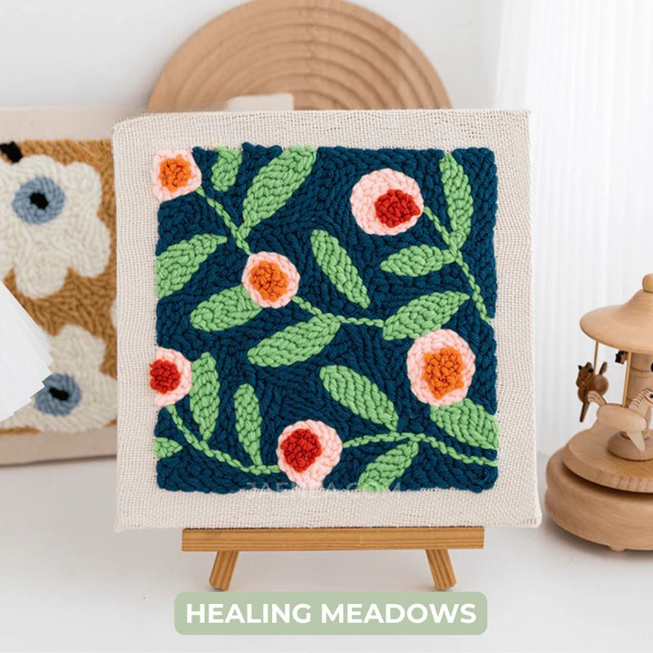 Punch needle broderisett 