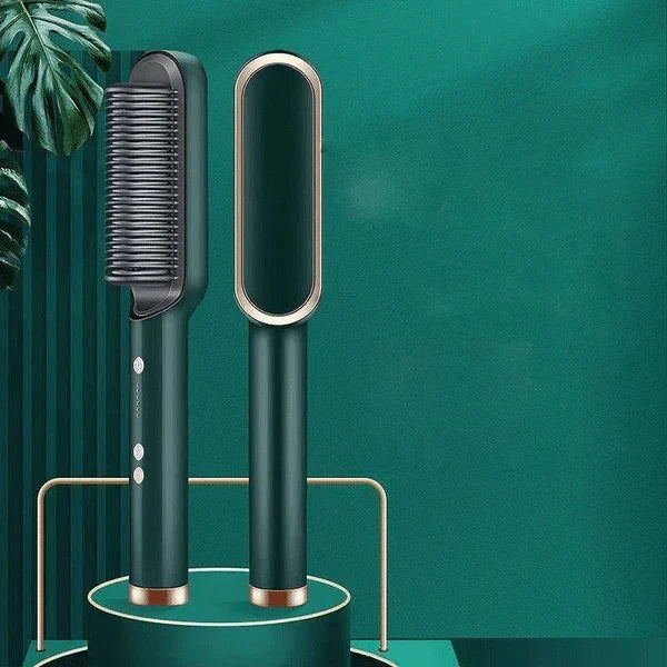 Cabello liso en 2 minutos con cepillo calefactor 