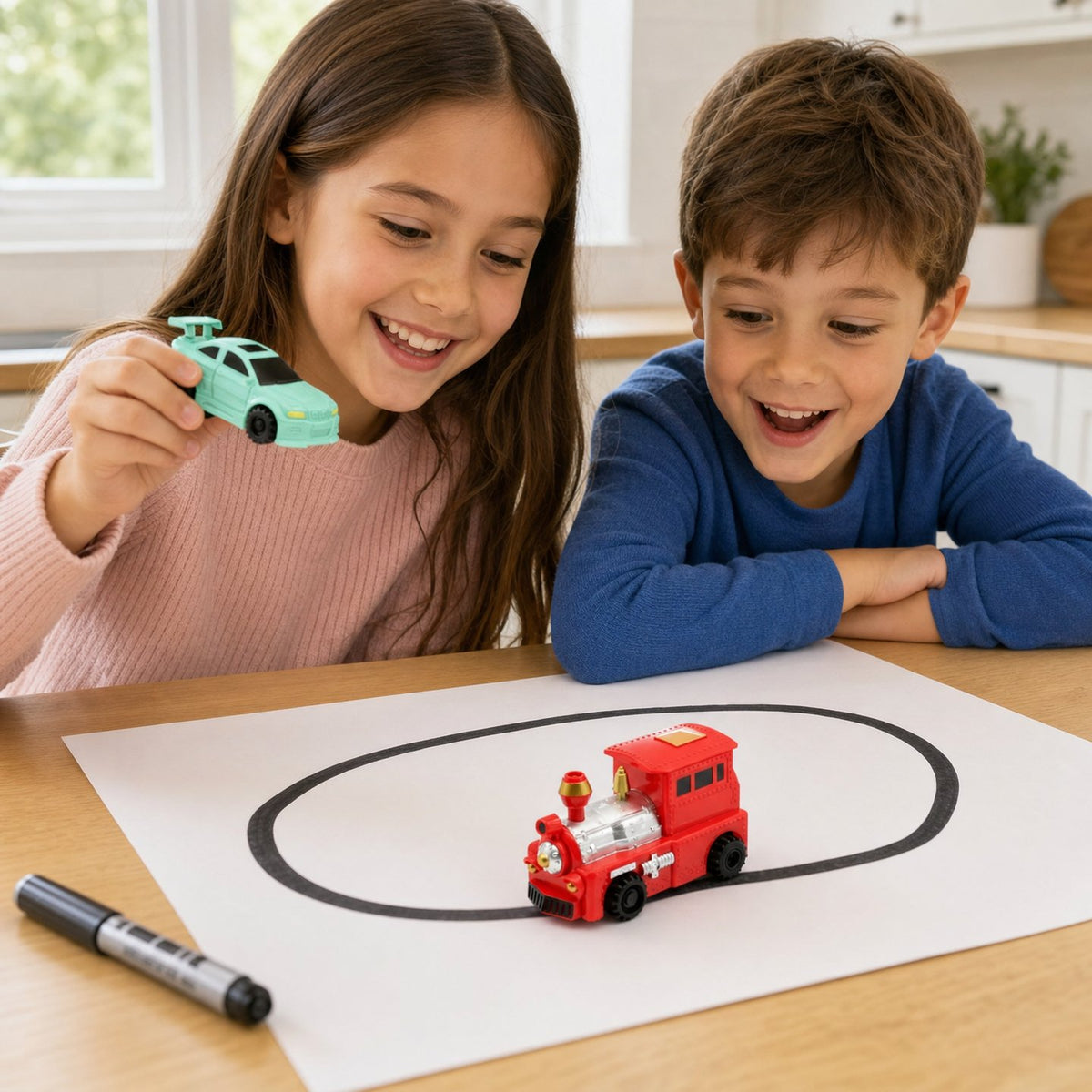 La voiture magique qui suit vos dessins comme par magie