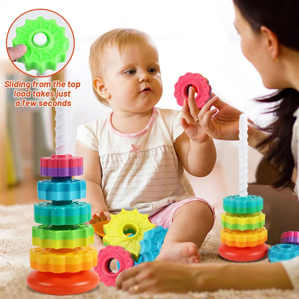Jeu d’empilage pour bébé – Éveil et apprentissage