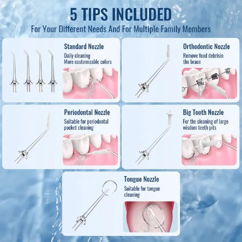 Hydropulse rechargeable pour soins dentaire