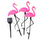 Flamingo Rosa solarlampa – Magisk trädgård på natten 