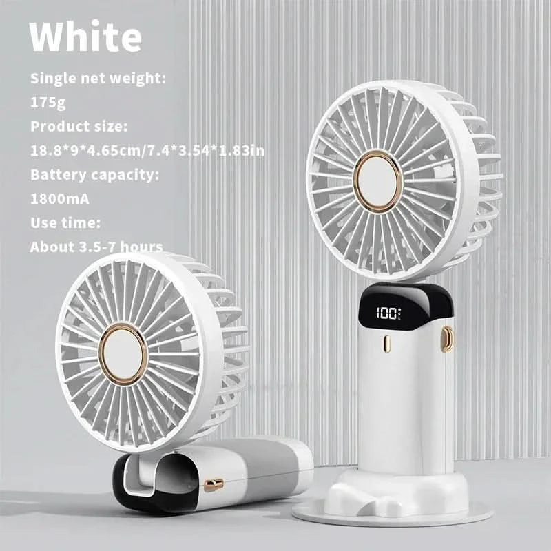 Mini ventilateur puissant avec écran LED intelligent