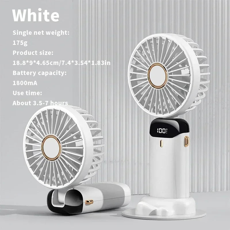 Mini ventilator puternic cu ecran LED inteligent 