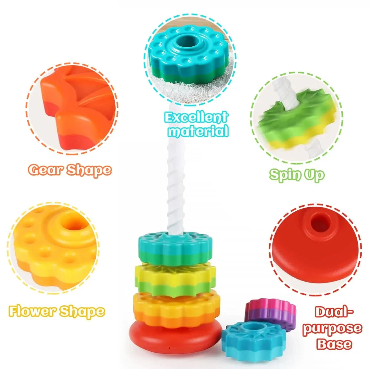 Jeu d’empilage pour bébé – Éveil et apprentissage