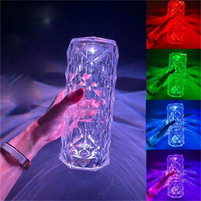 Lampe LED décorative au style cristal pour ambiance chaleureuse