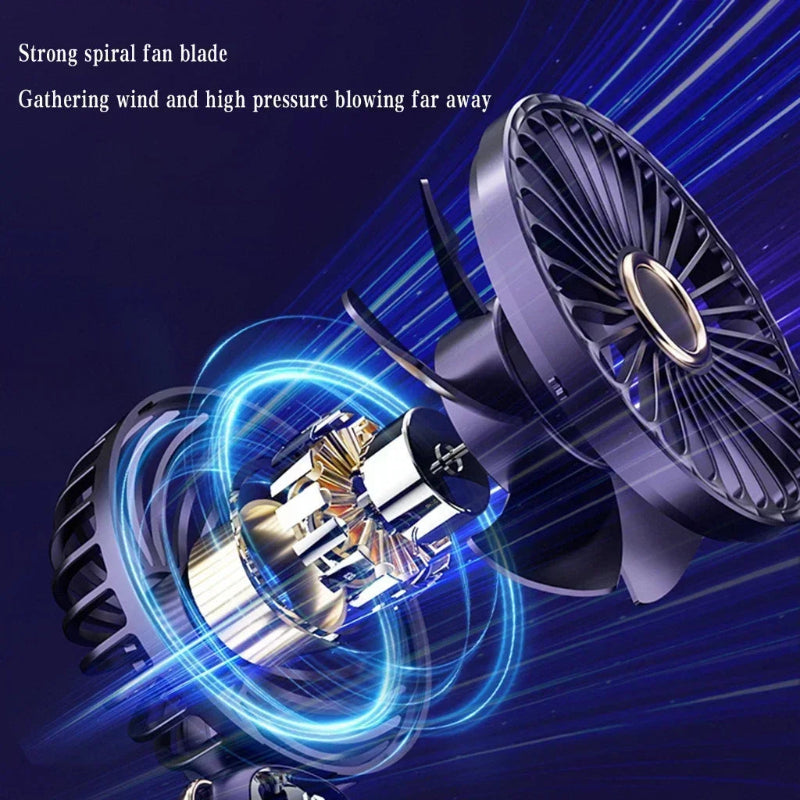 Mini ventilator puternic cu ecran LED inteligent 