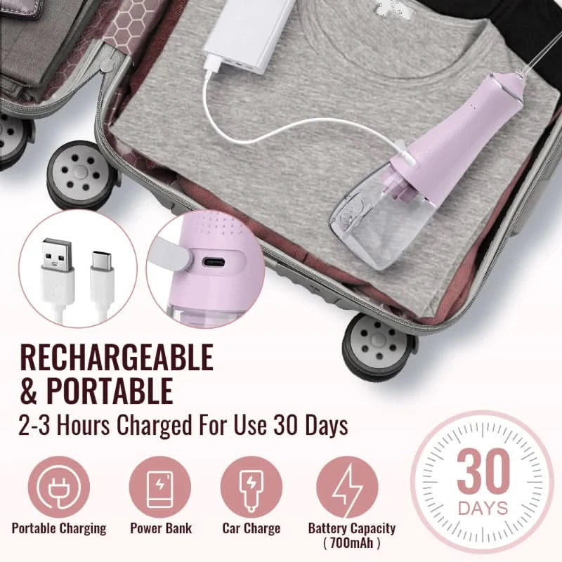 Hydropulse rechargeable pour soins dentaire