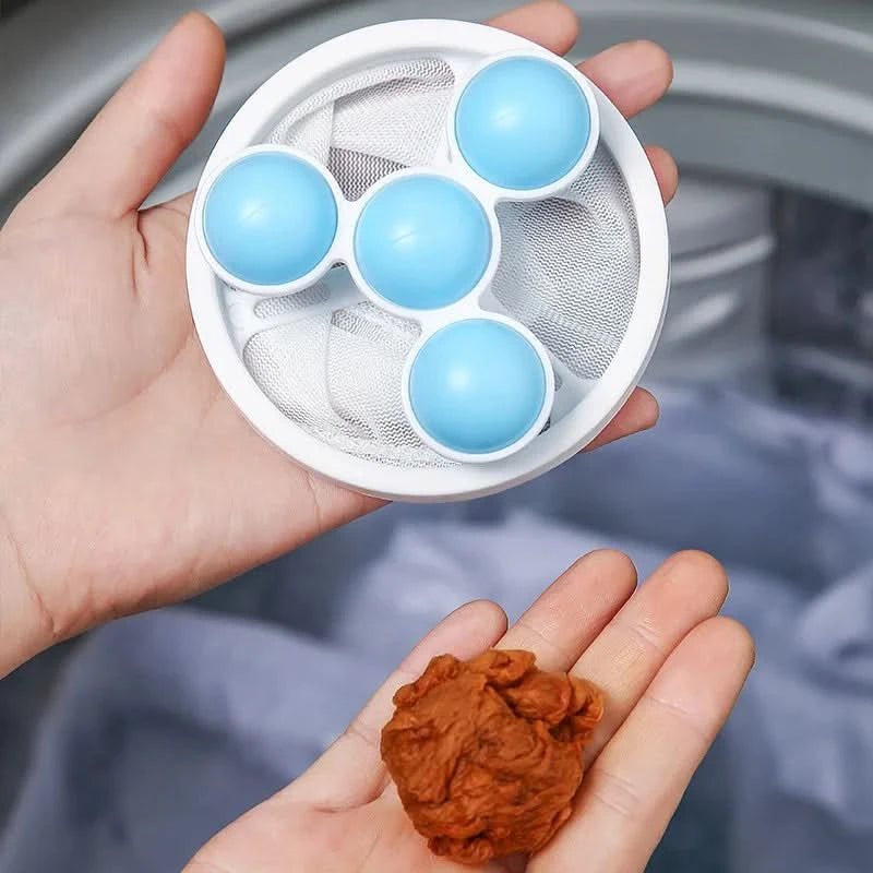 Filtre anti-poils, cheveux et résidus pour lave-linge