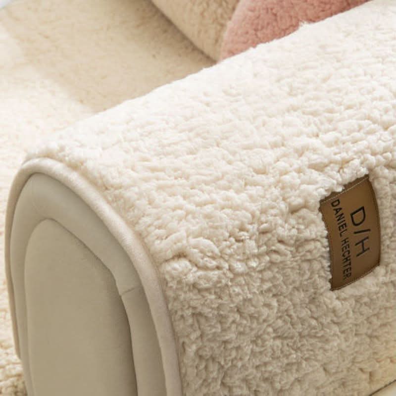 Housse de Canapé Ultra Douce en Cachemire d'Agneau – Effet Peluche & Antidérapante