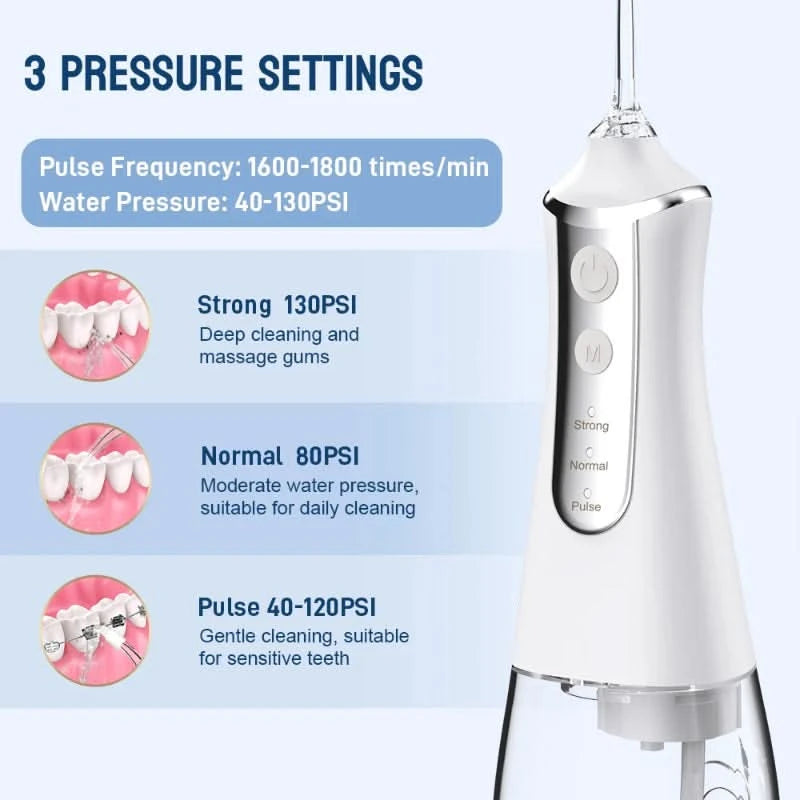 Hydropulse rechargeable pour soins dentaire