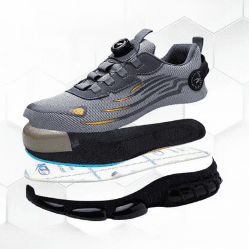 Henner Z90 Ultra-lightweight and wear-resistant safety shoes with a rotating buckle and steel toe cap 