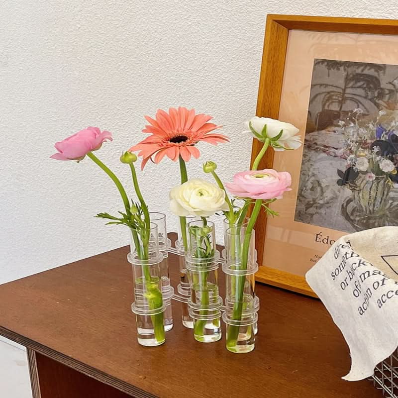 Vase modulaire élégant pour compositions florales créatives