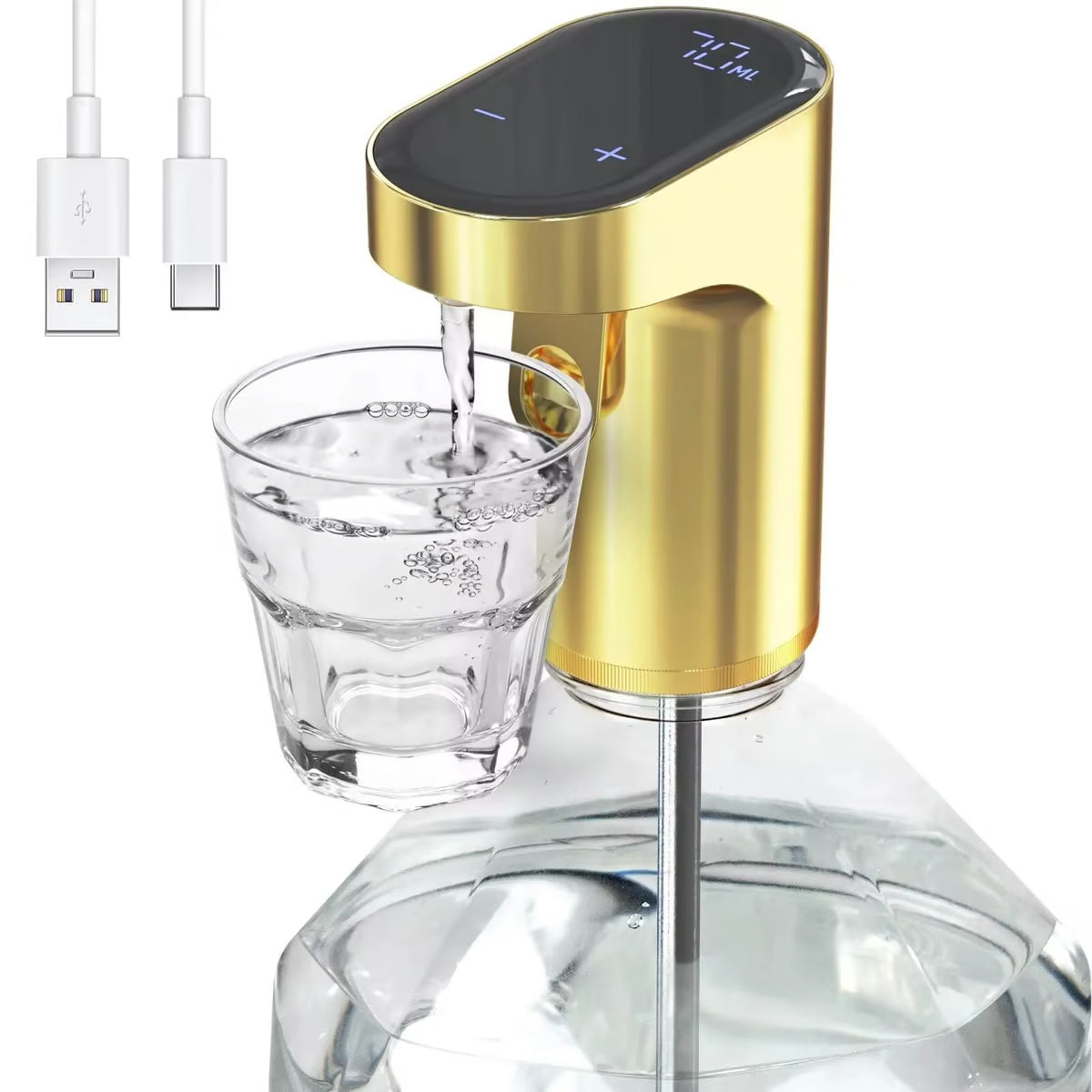 Precise electric pourer for wine and beverages 